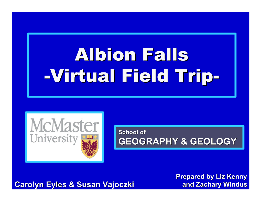 Albion Fallsfalls --Virtualvirtual Fieldfield Triptrip