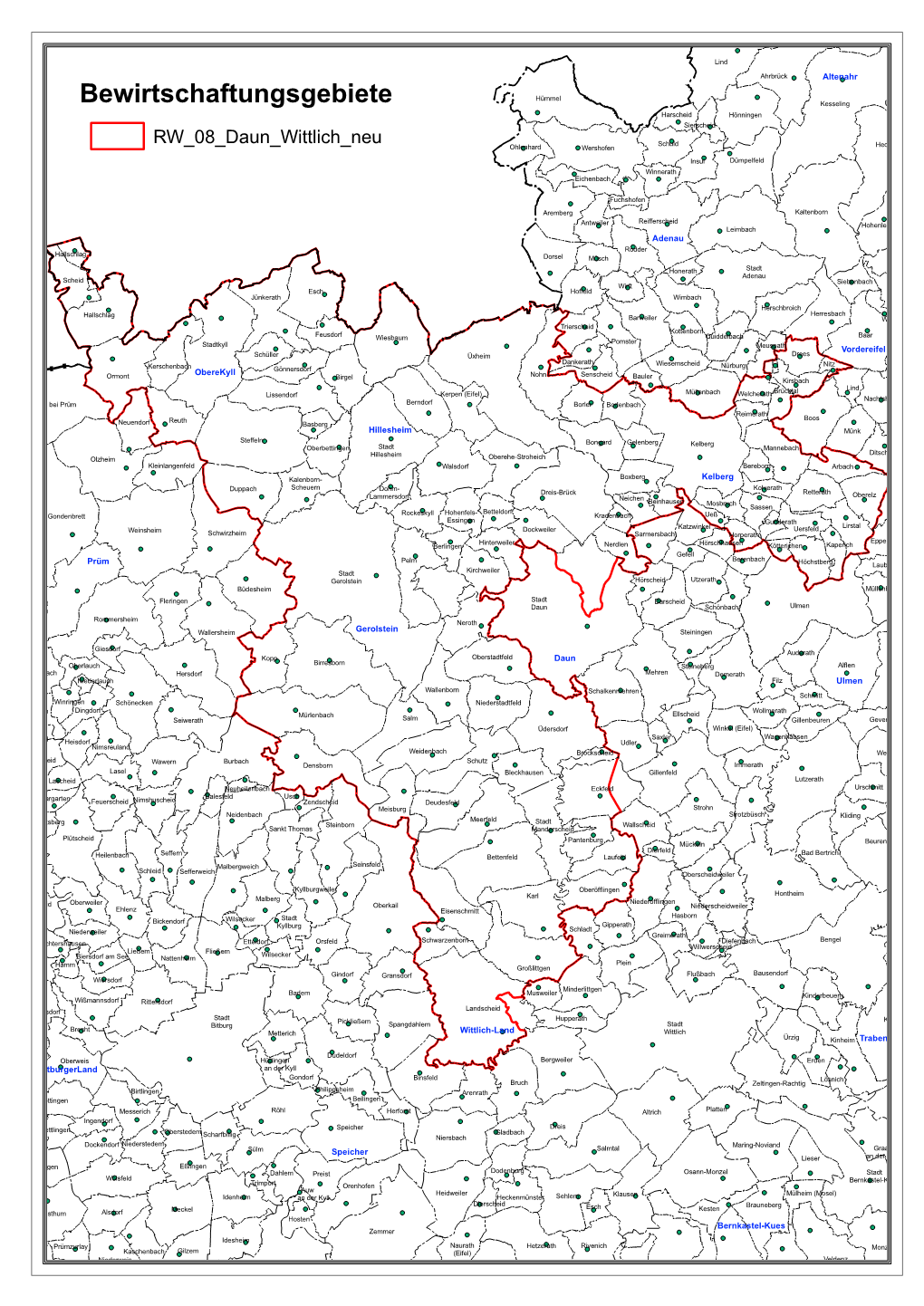 Bewirtschaftungsgebiete Kesseling Harscheid Hönningen Sierscheid