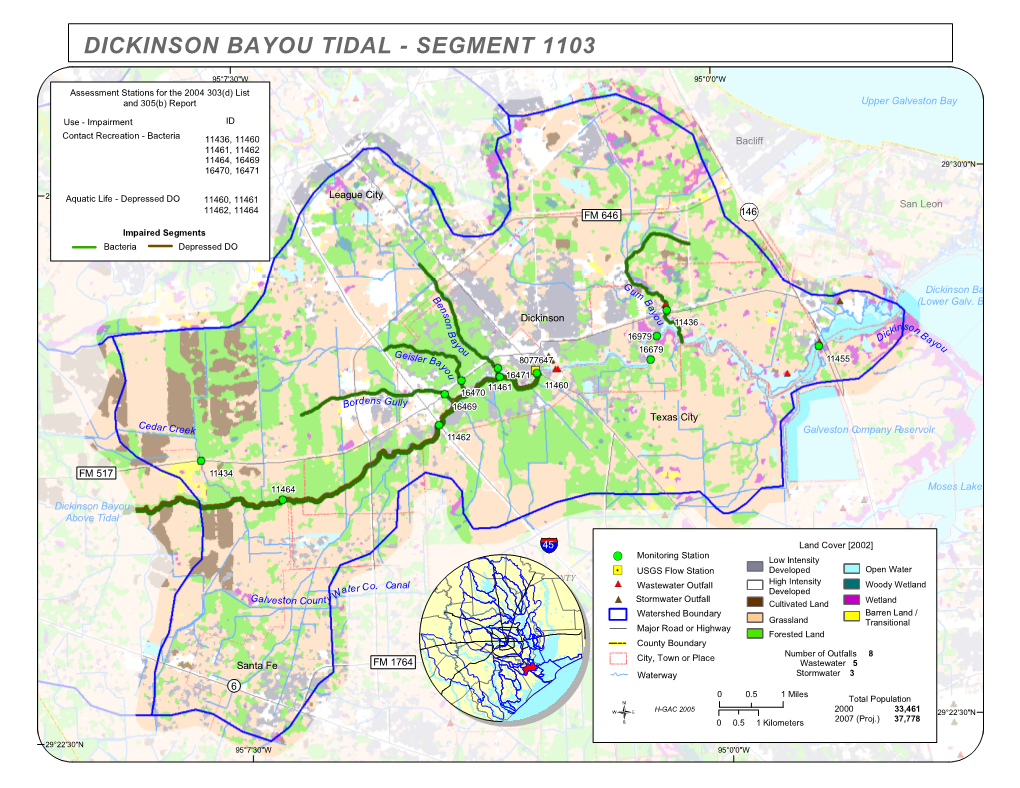 Dickinson Bayou Tidal - Segment 1103