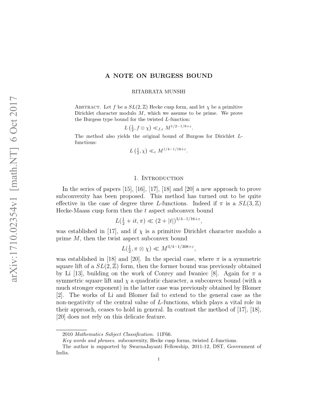 Arxiv:1710.02354V1 [Math.NT] 6 Oct 2017 Ymti Qaelf and Lift Square Symmetric 2]De O Eyo Hsdlct Feature