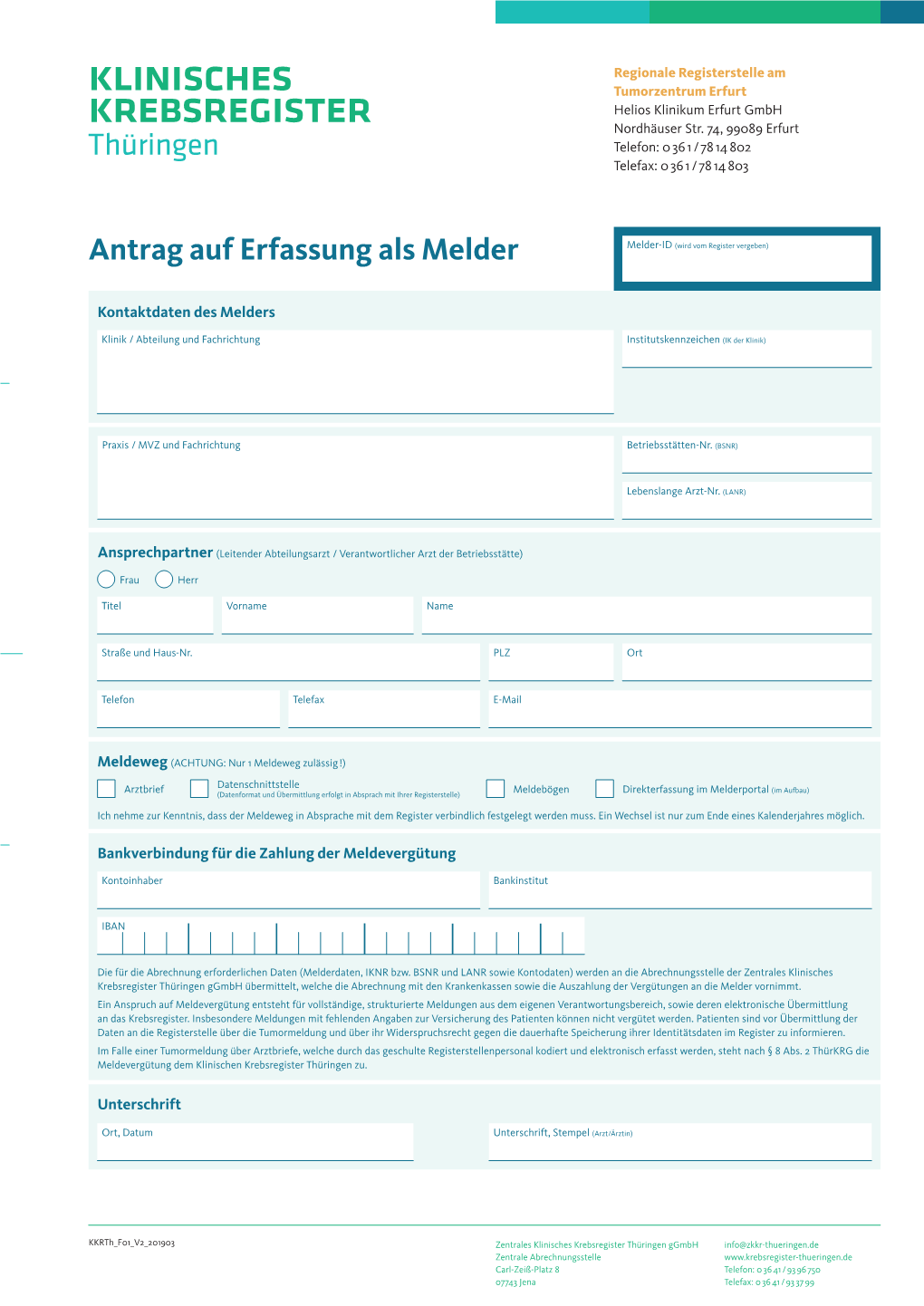 Antrag Auf Erfassung Als Melder Und Übersicht Stadt