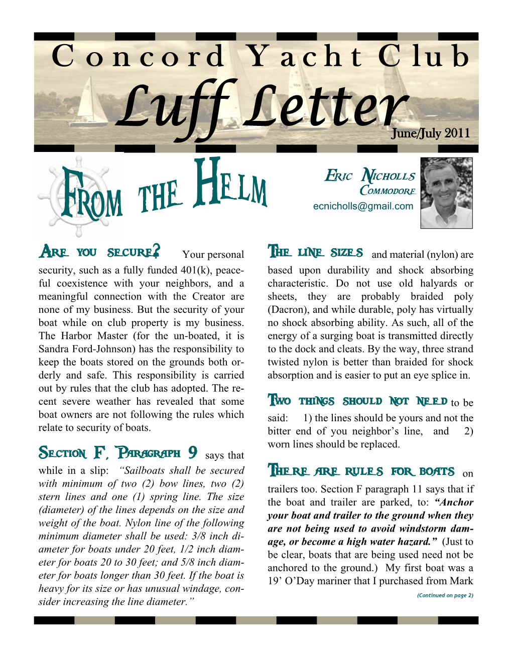 June-July Luff Letter