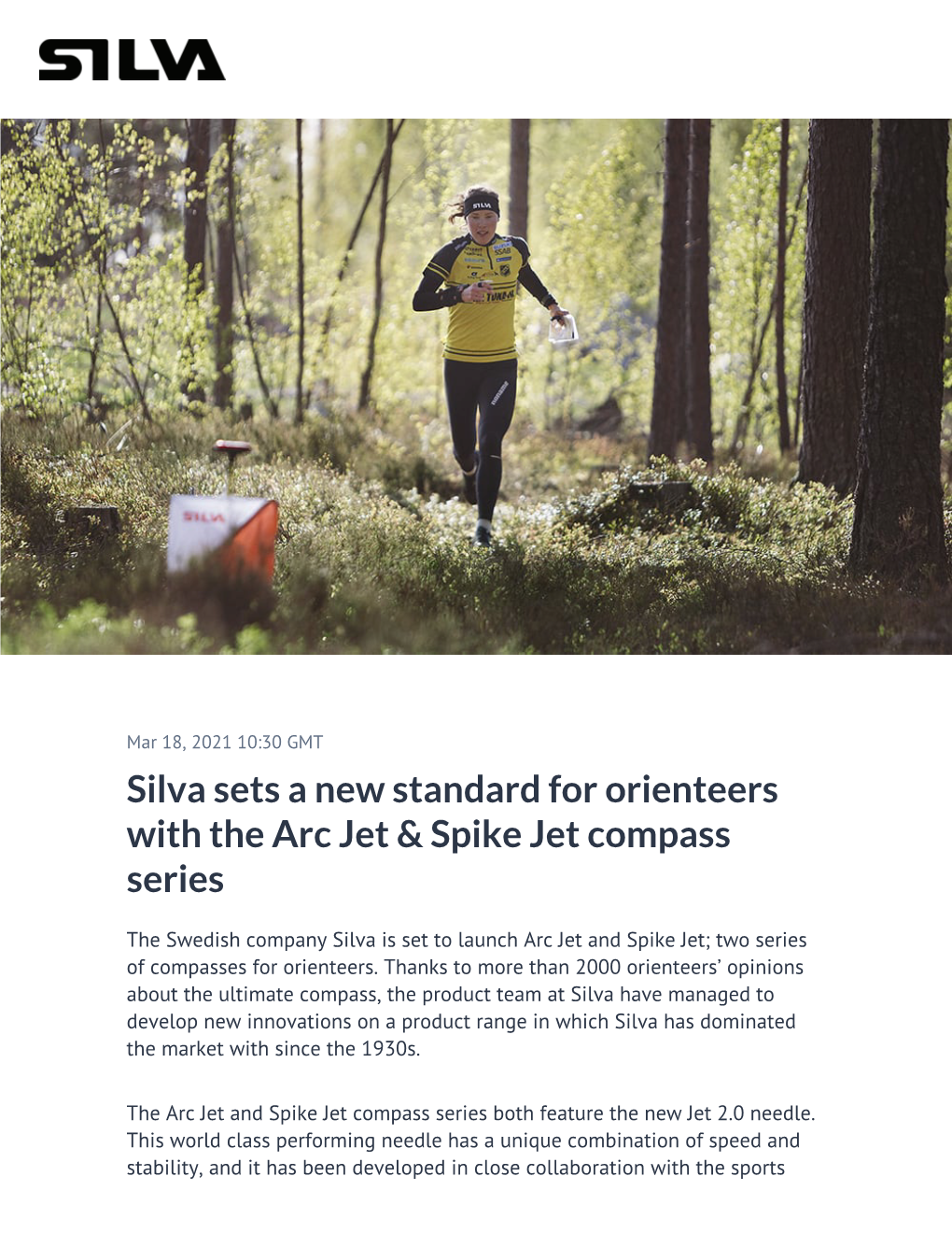 Silva Sets a New Standard for Orienteers with the Arc Jet & Spike