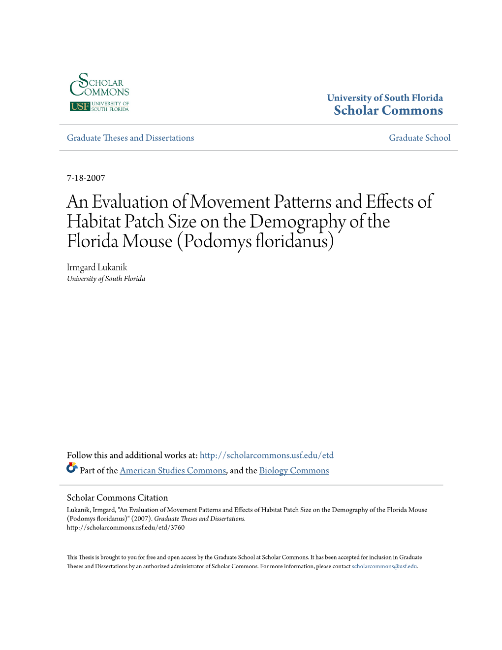 An Evaluation of Movement Patterns And