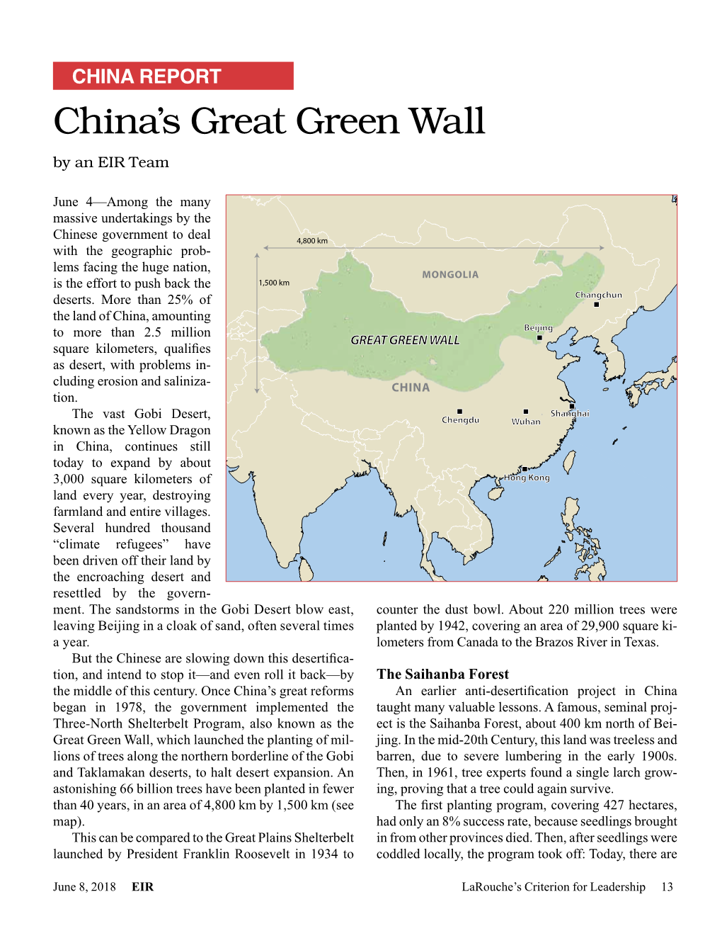 China's Great Green Wall