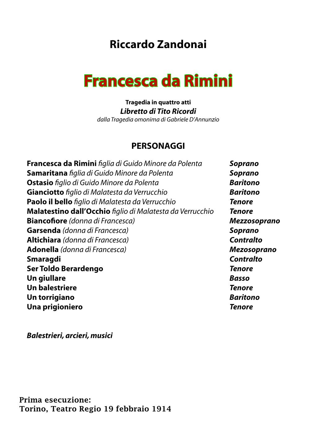 Francesca Da Rimini