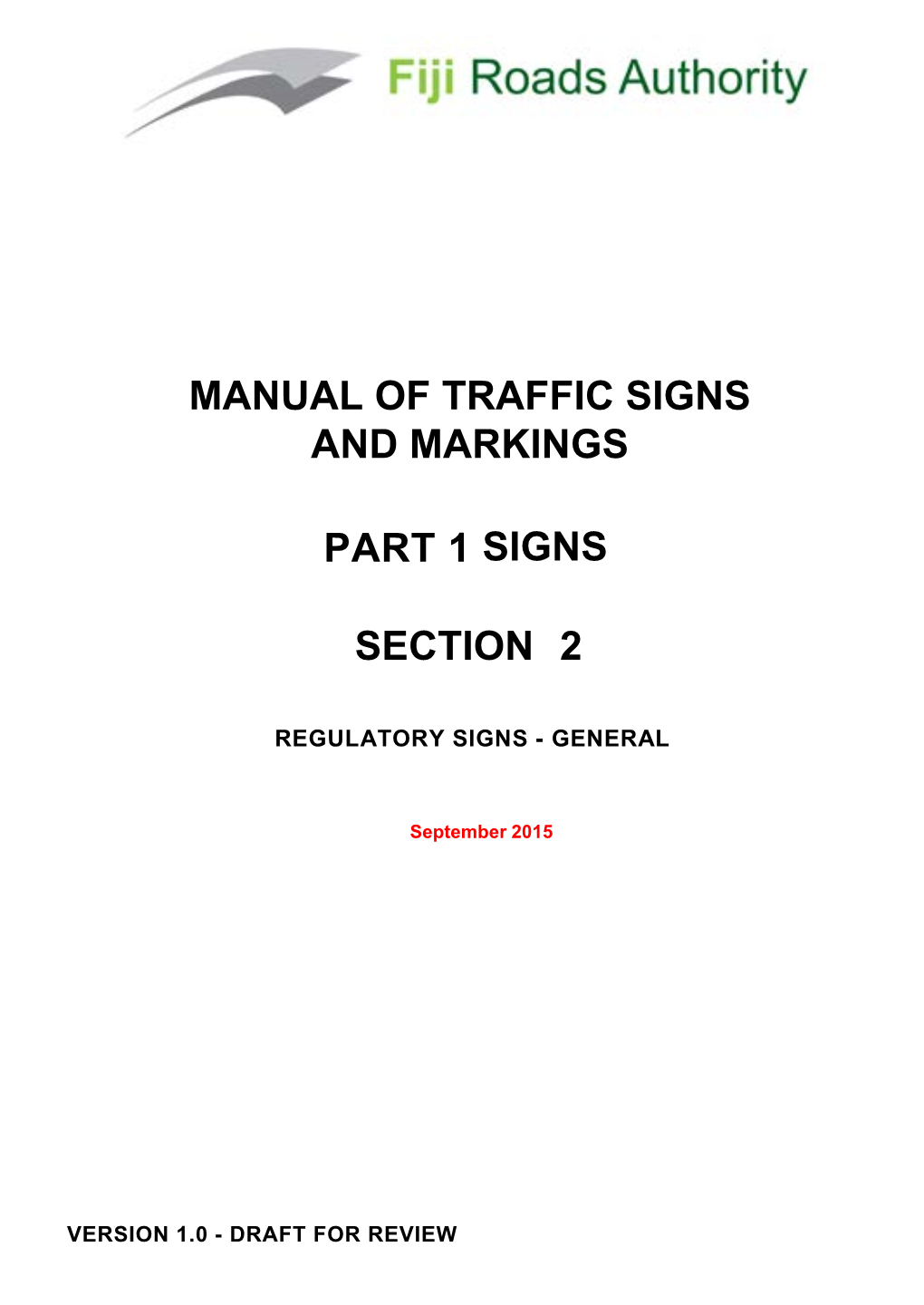 MOTSAM Part I: Section 02 Regulatory