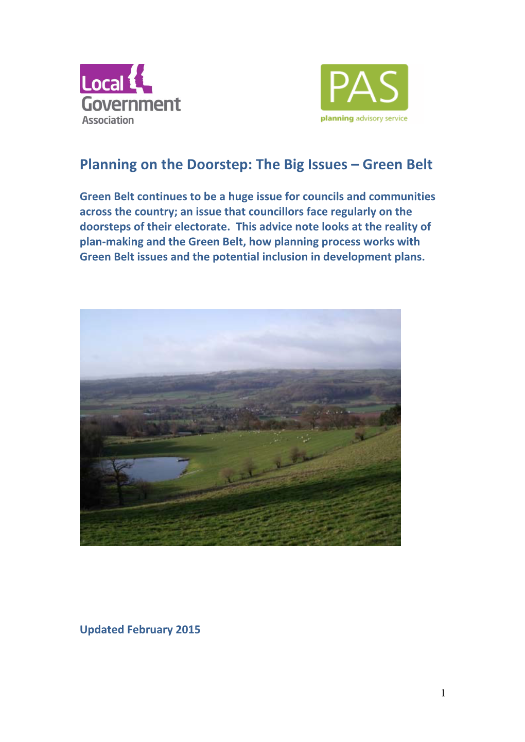 Planning on the Doorstep: the Big Issues – Green Belt
