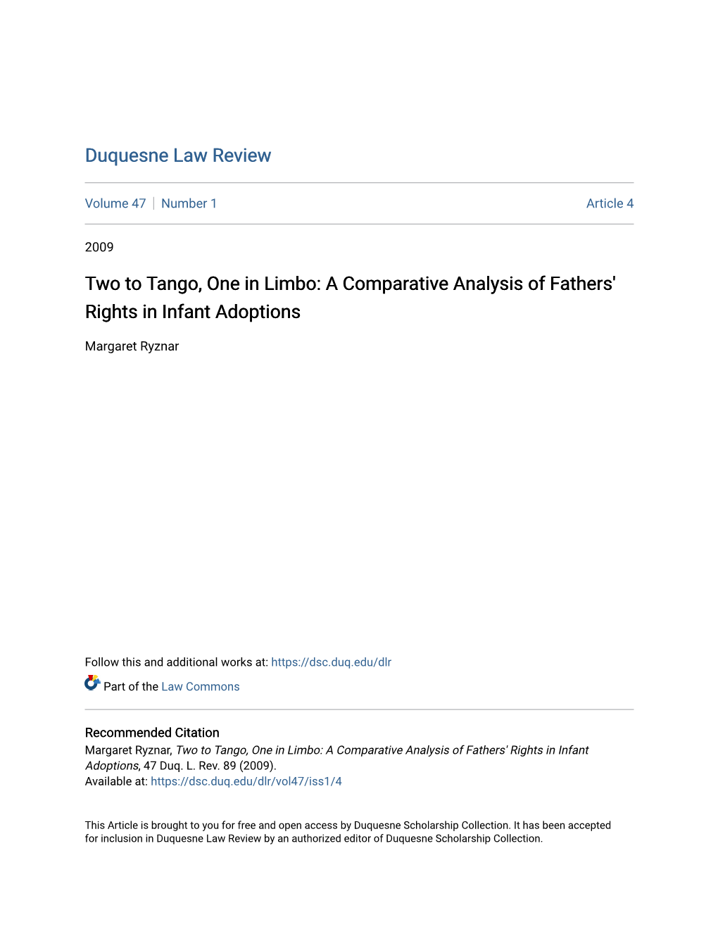 A Comparative Analysis of Fathers' Rights in Infant Adoptions