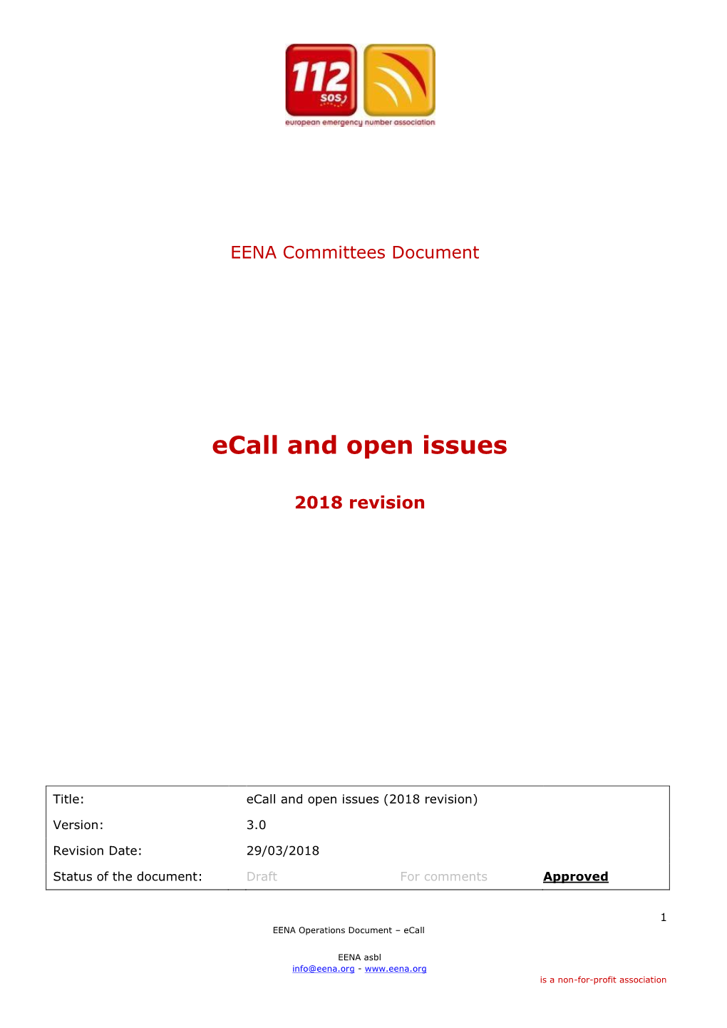 Ecall and Open Issues