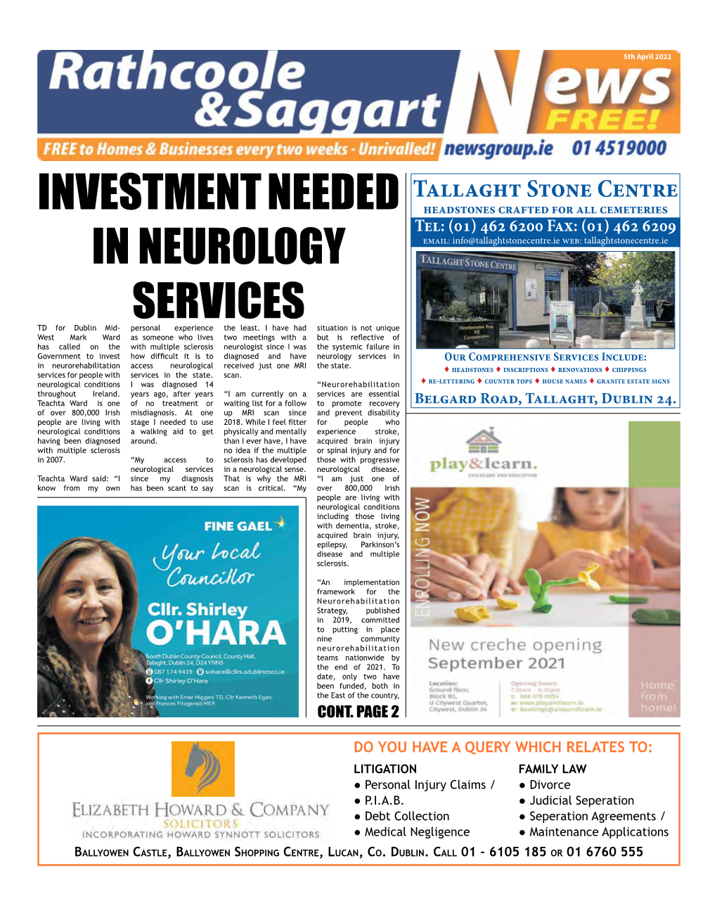 Investment Needed in Neurology Services