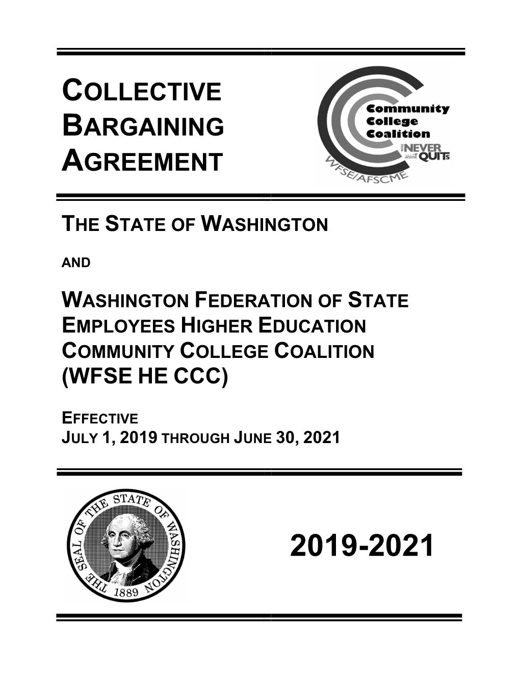 Collective Bargaining Agreement 2019-2021