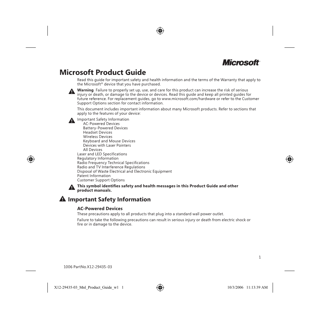 Microsoft Product Guide