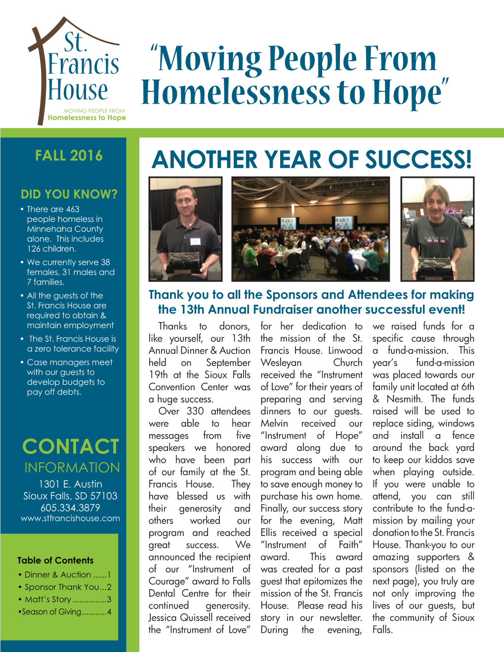 “Moving People from Homelessness to Hope”