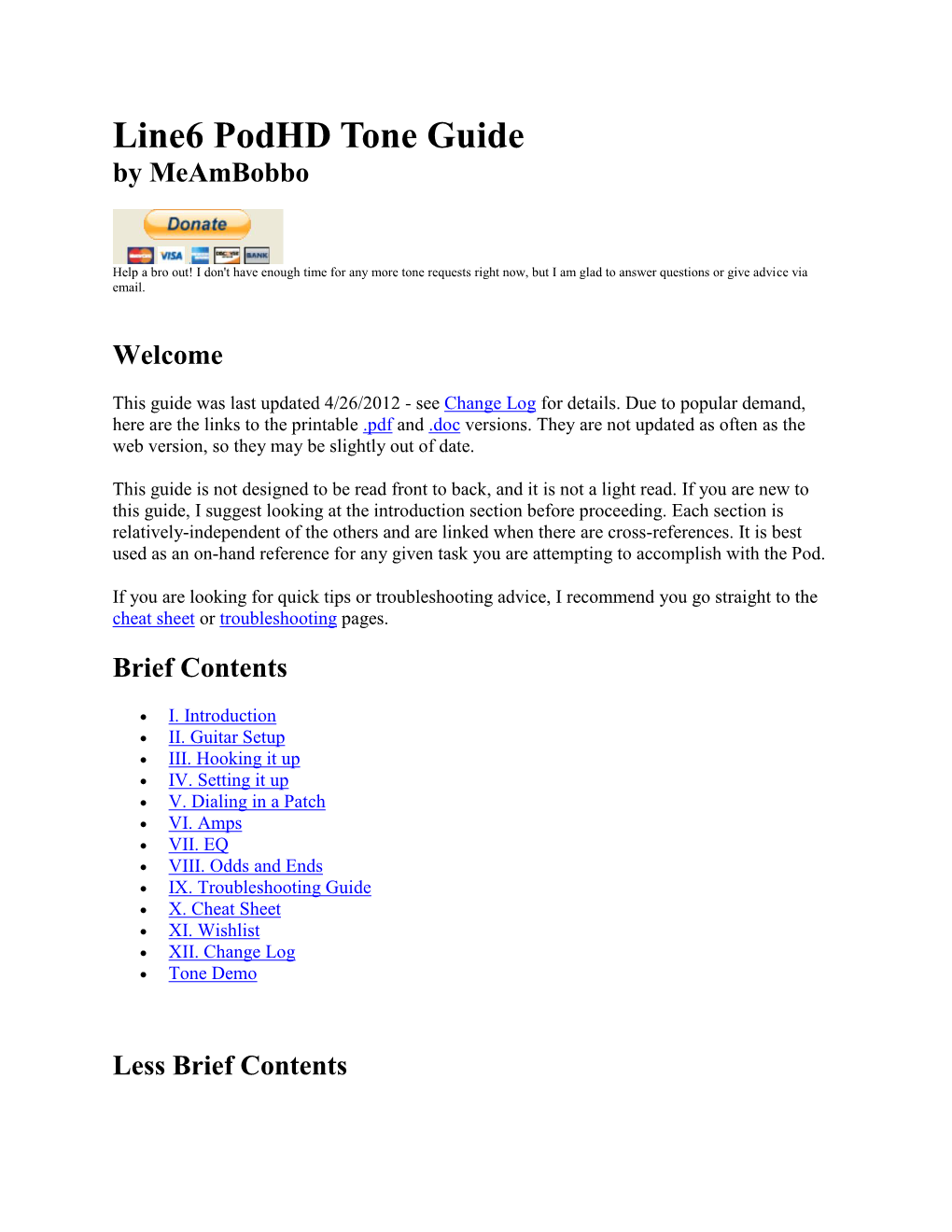 Line6 Podhd Tone Guide by Meambobbo