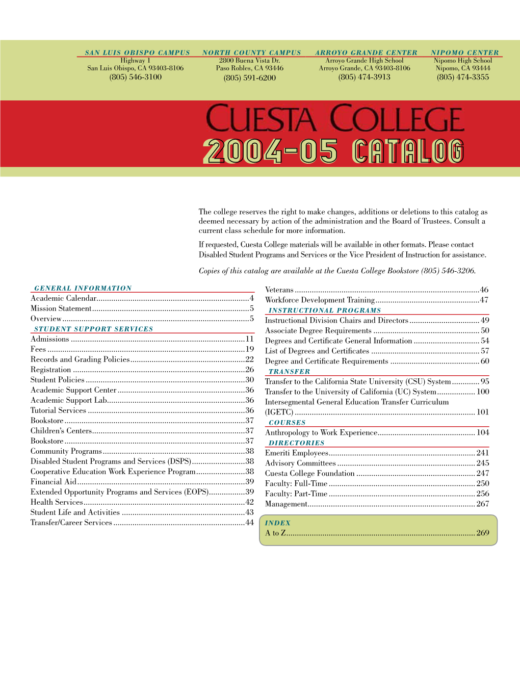2004-05 Catalog