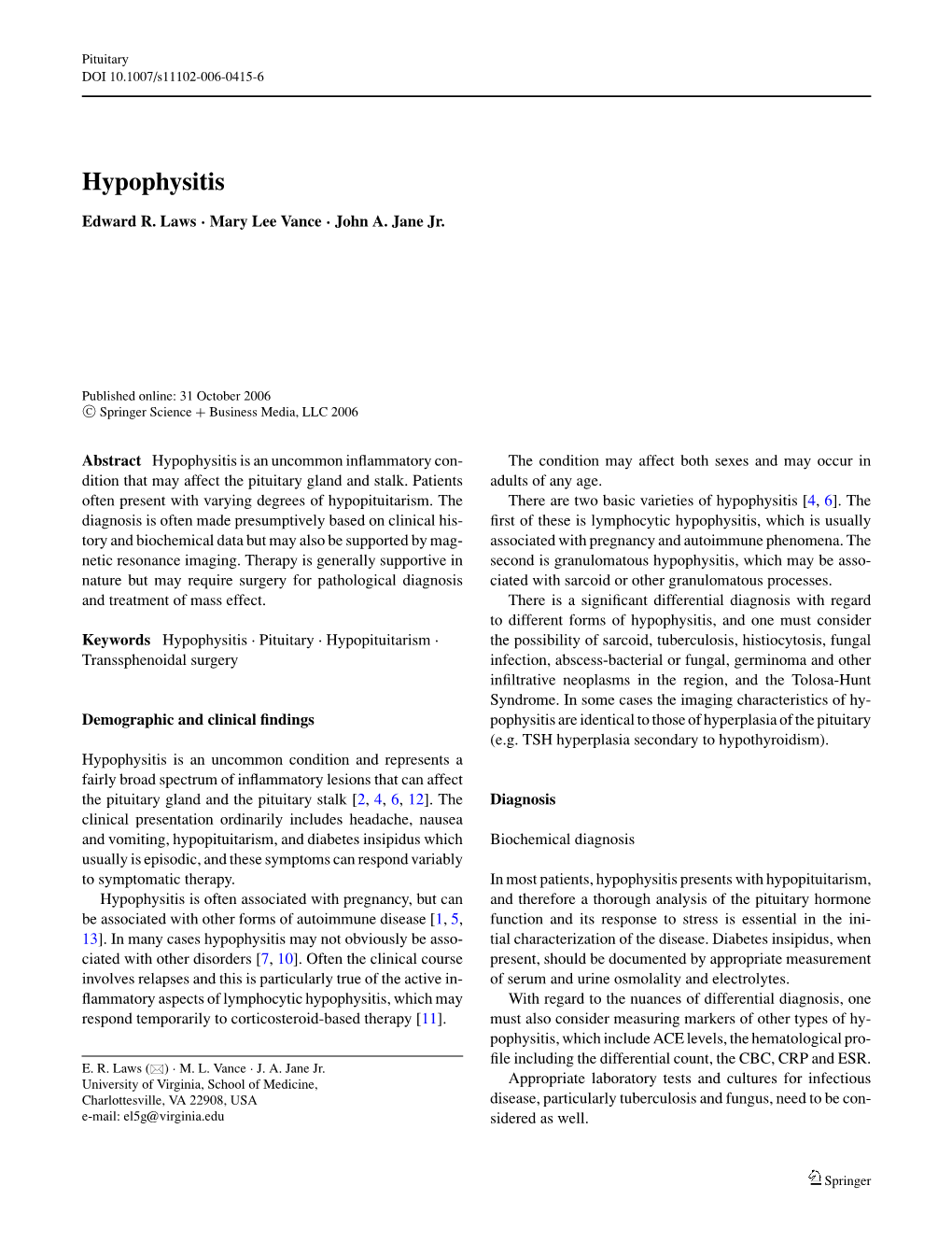 Hypophysitis