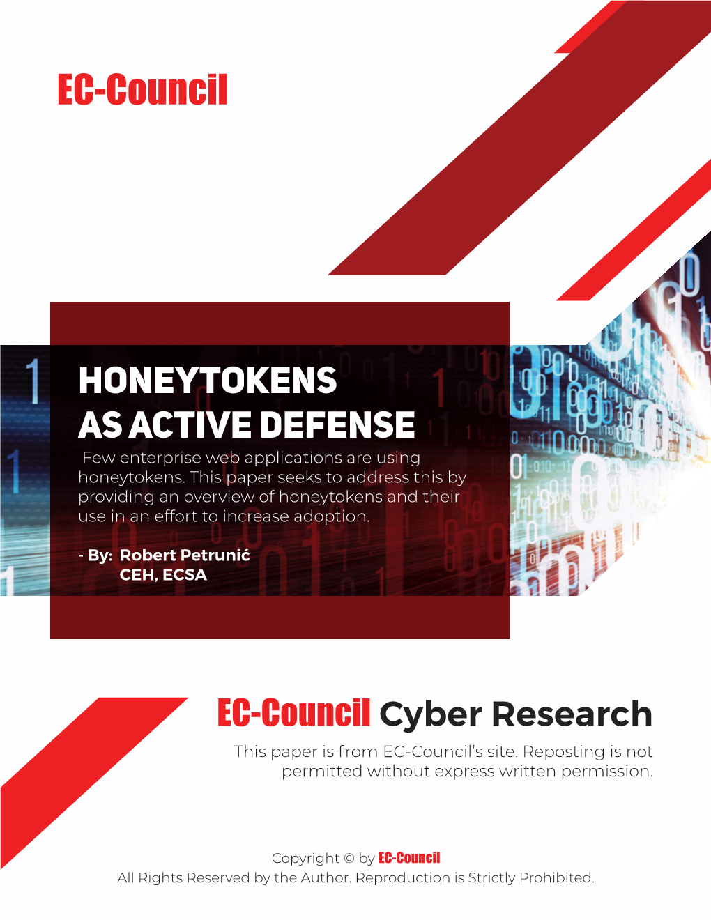 Honeytokens As Active Defense Few Enterprise Web Applications Are Using Honeytokens