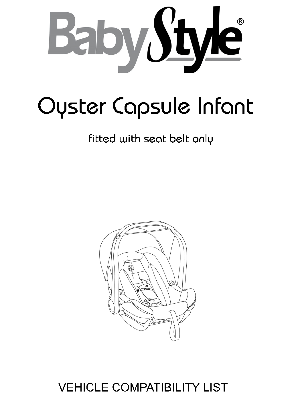 Babystyle-Oyster-Capsule-Seatbelt-Car-Compatibility-List.Pdf