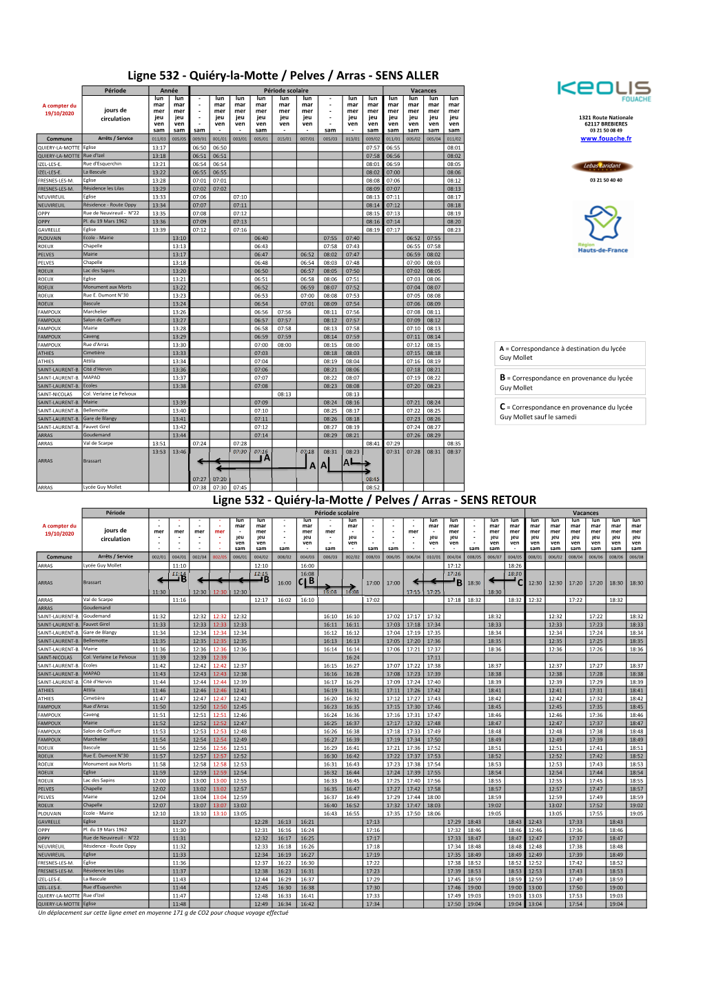 Fh Ligne 532 Pelves Quiery Arras