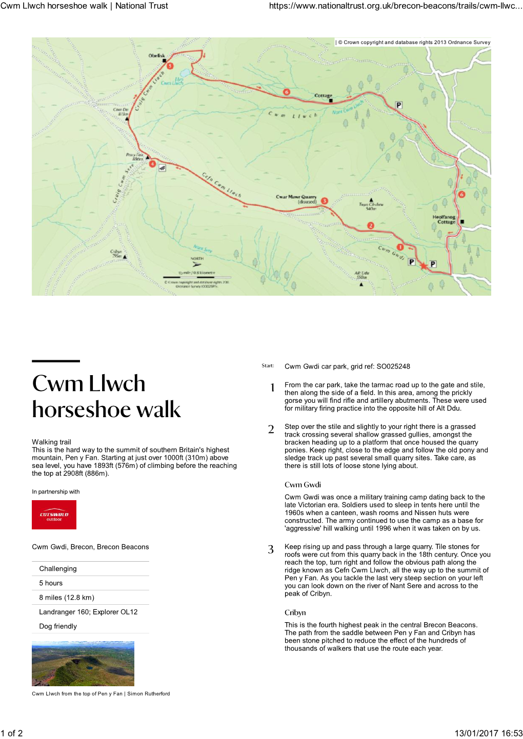 Cwm Llwch Horseshoe Walk | National Trust