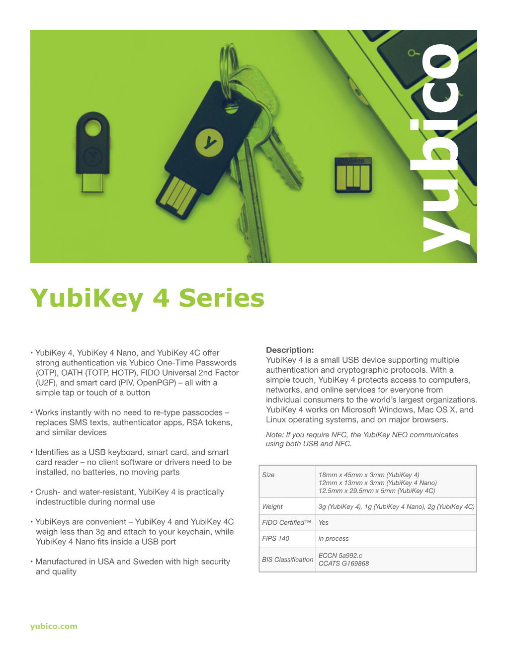 Yubikey 4 Series