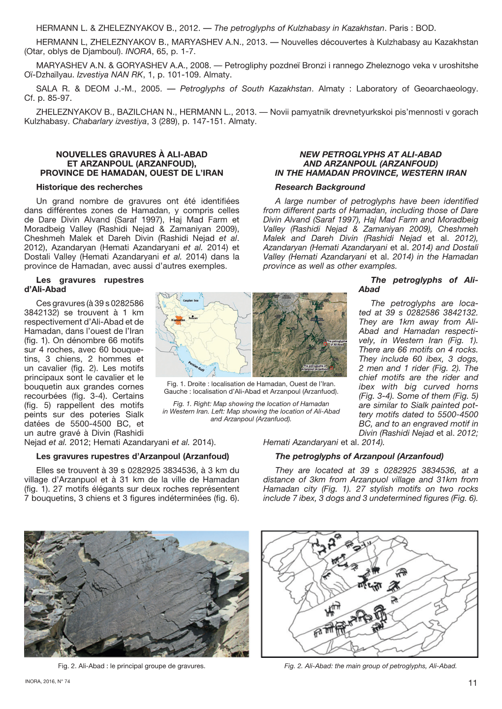 P. 11-13 New Petroglyphs at Ali-Abad and Arzanpoul