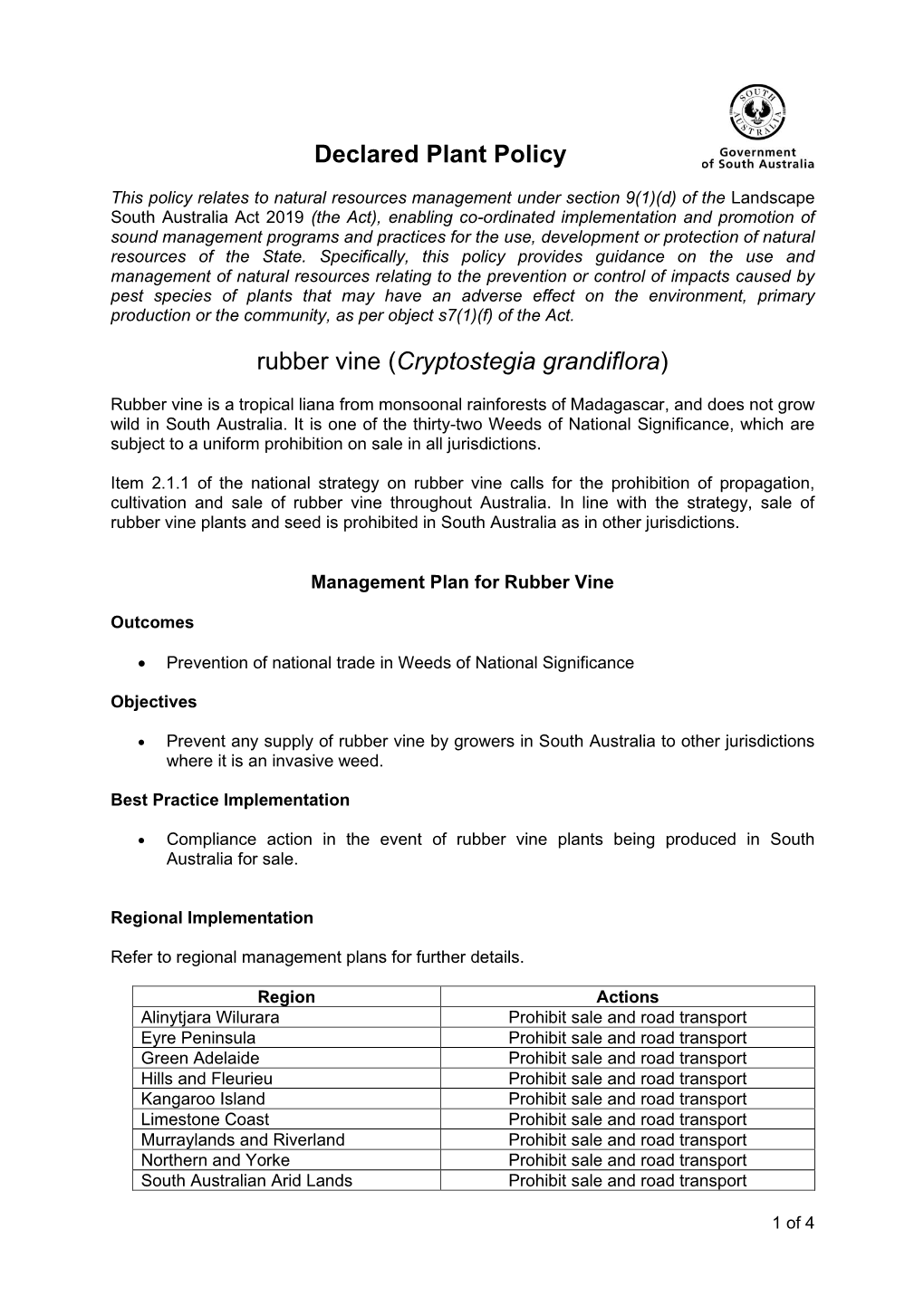 Cryptostegia Grandiflora)