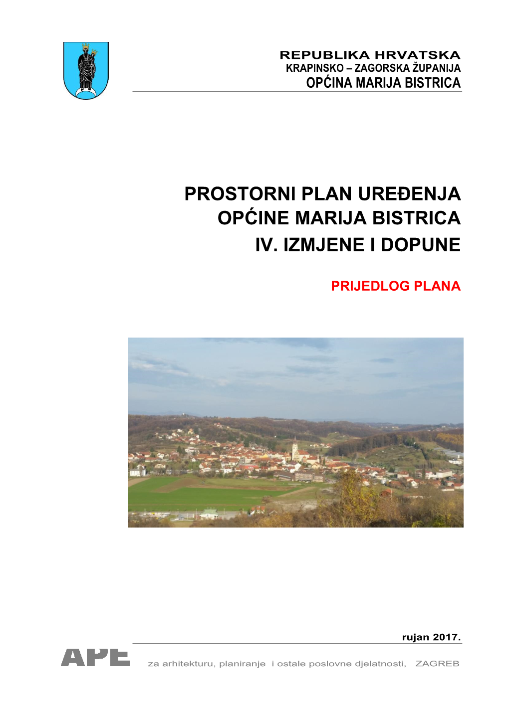 Prostorni Plan Uređenja Općine Marija Bistrica Iv. Izmjene I Dopune