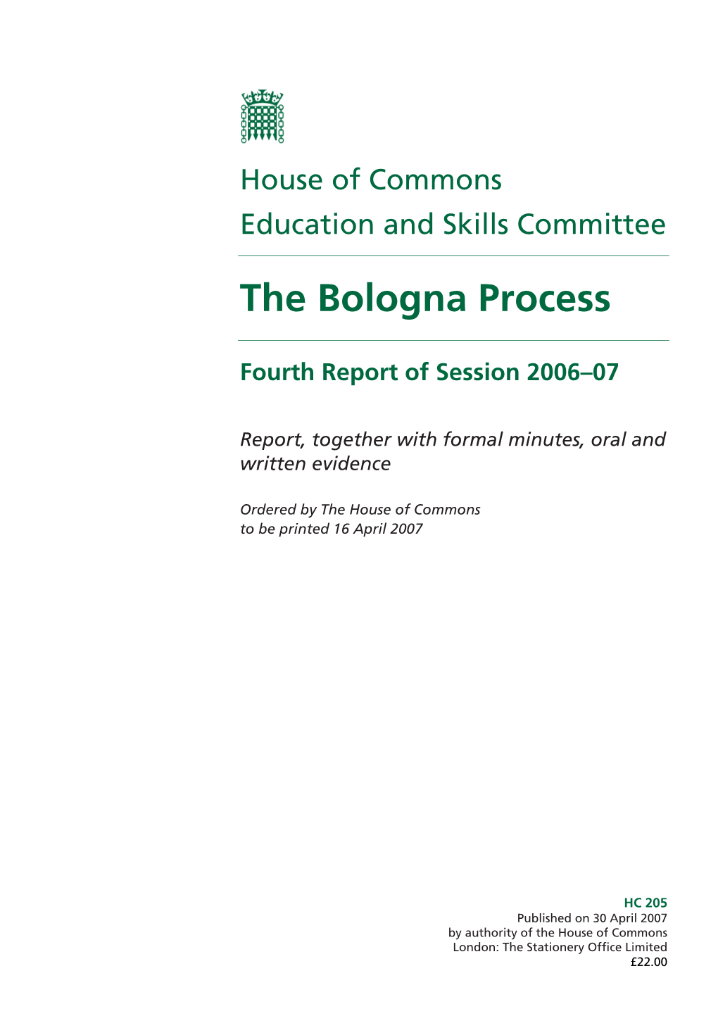 The Bologna Process