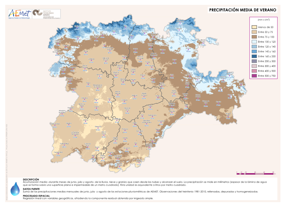 Precipitación Media De Verano