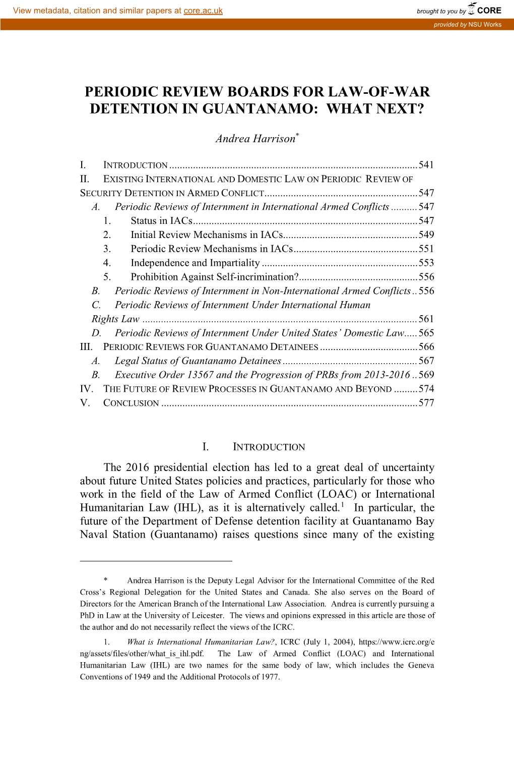 Periodic Review Boards for Law-Of-War Detention in Guantanamo: What Next?