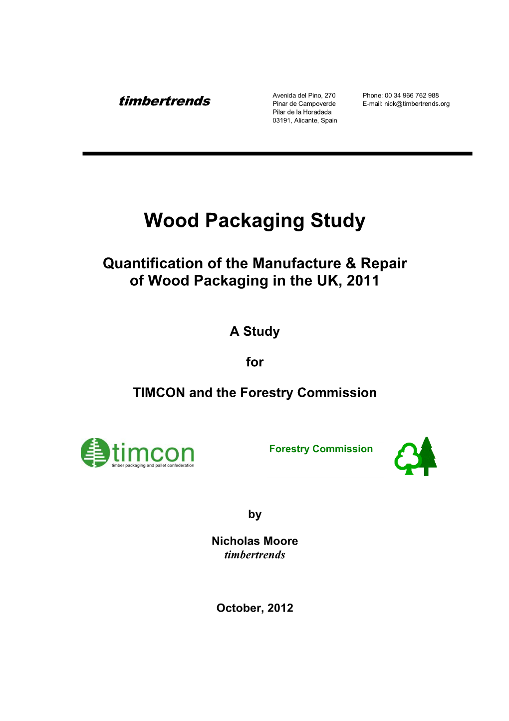 Wood Packaging Study 2011