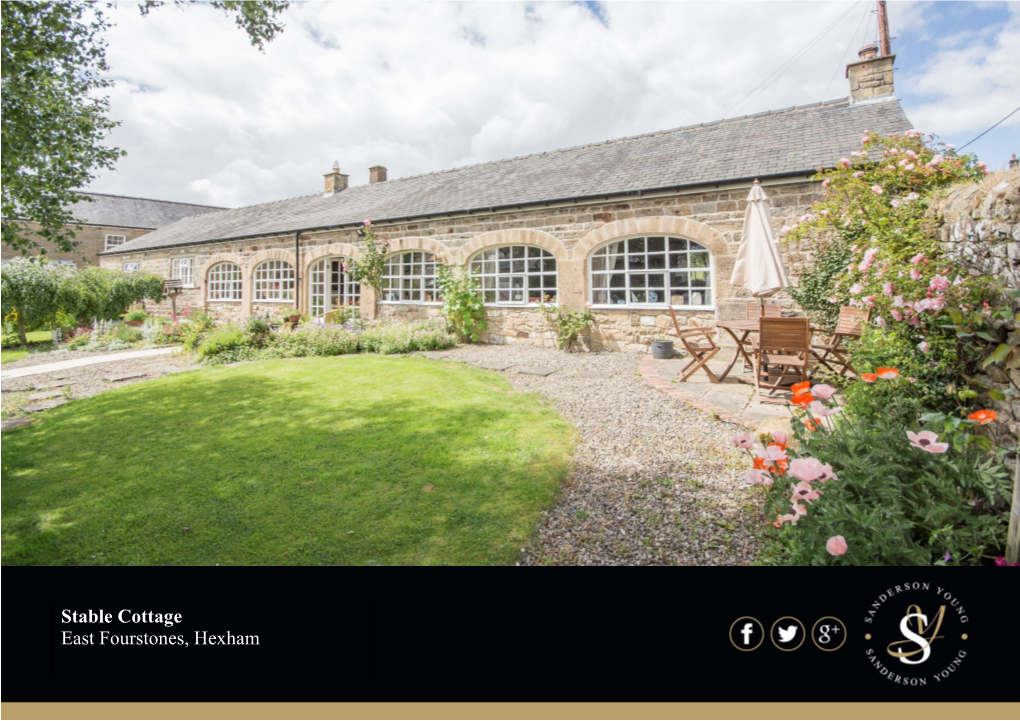 Stable Cottage East Fourstones, Hexham