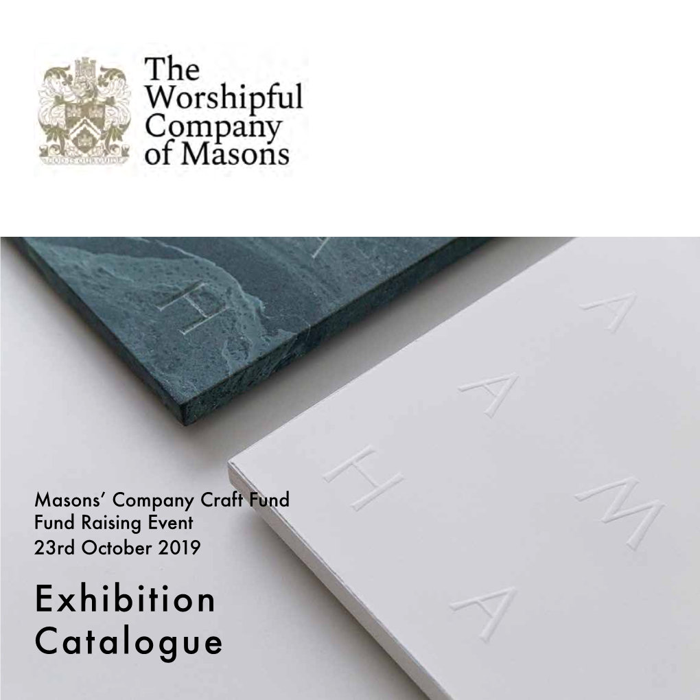 Masons Company Craft Fund Exhibition Catalogue HERE