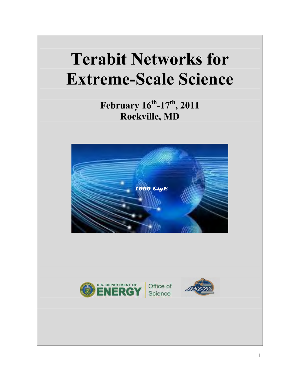 Terabit Networks for Extreme-Scale Science