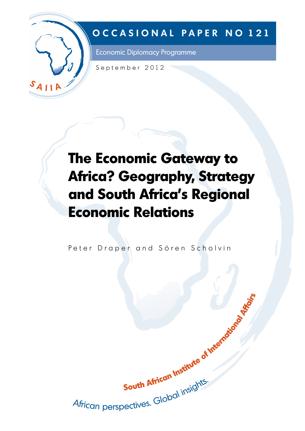 Geography, Strategy and South Africa's Regional Economic Relations