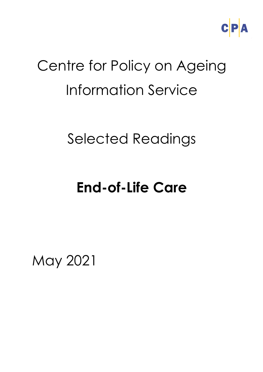 End-Of-Life Care