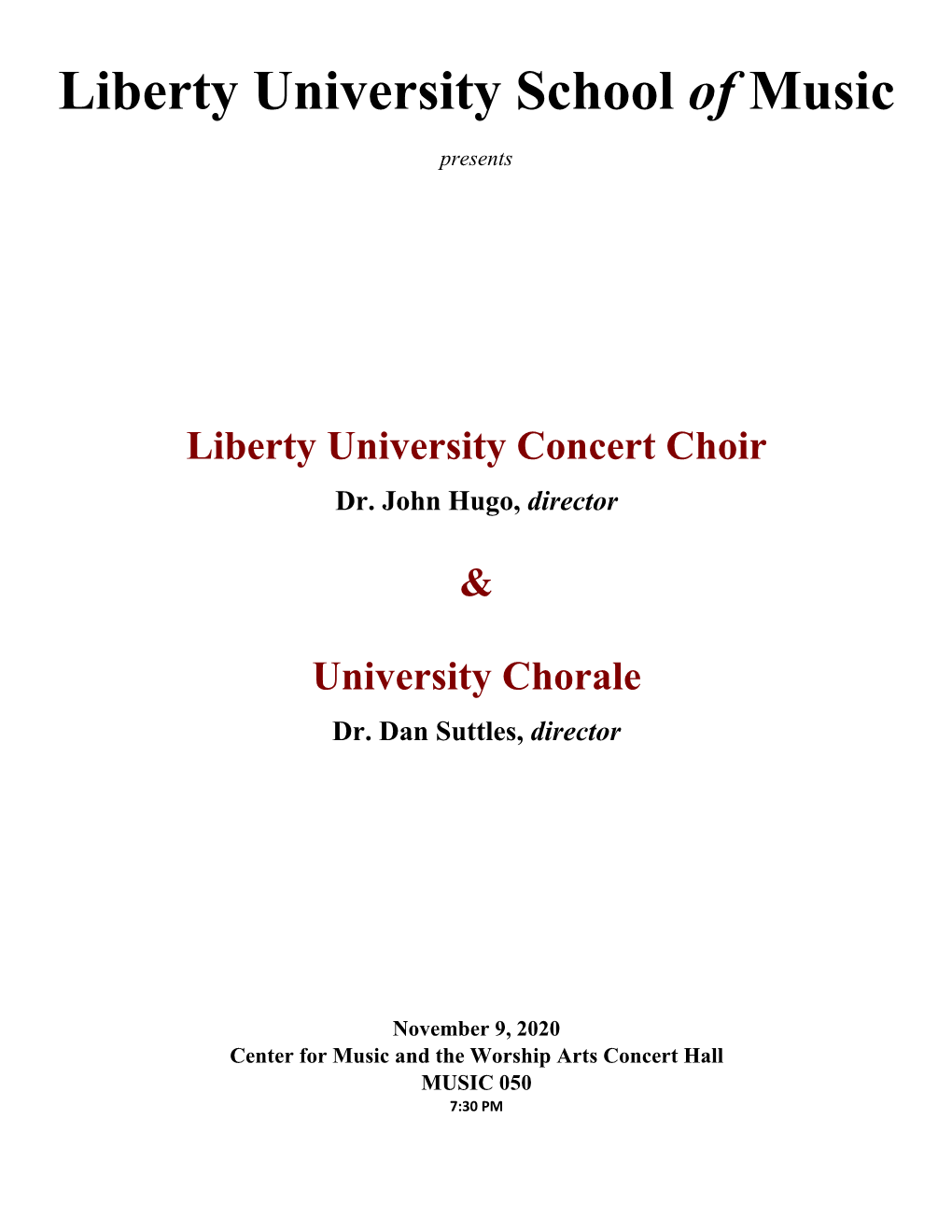 Liberty University School of Music