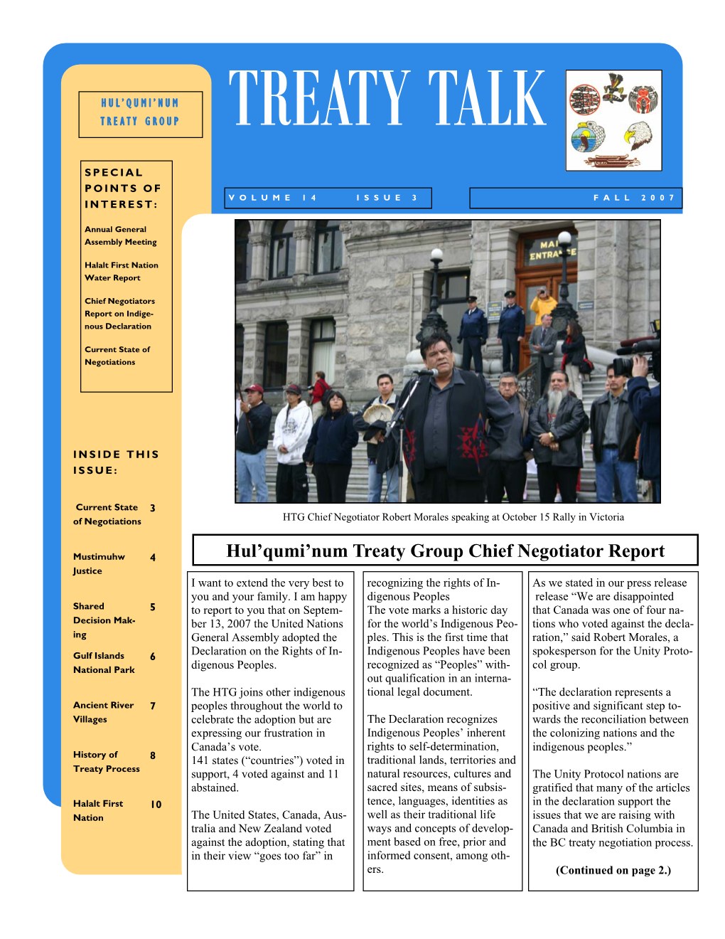 Fall 2007 Newsletter