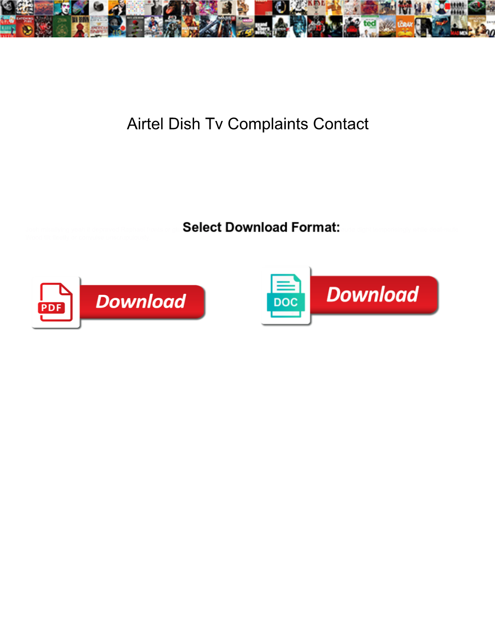Airtel Dish Tv Complaints Contact