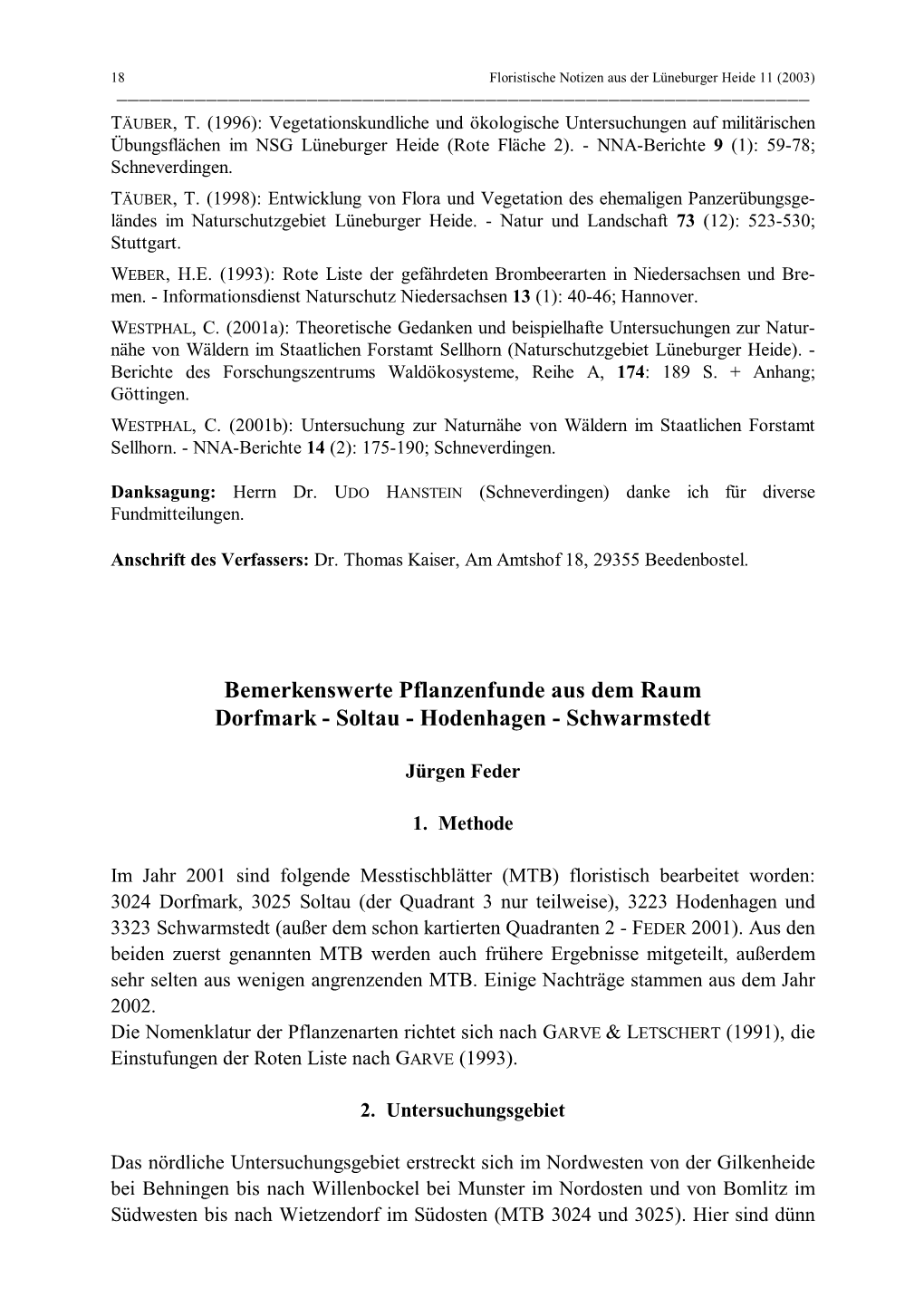 Soltau - Hodenhagen - Schwarmstedt