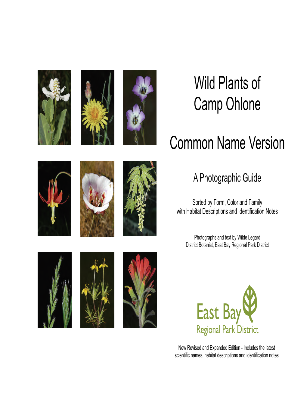 Wild Plants of Camp Ohlone Common Name Version