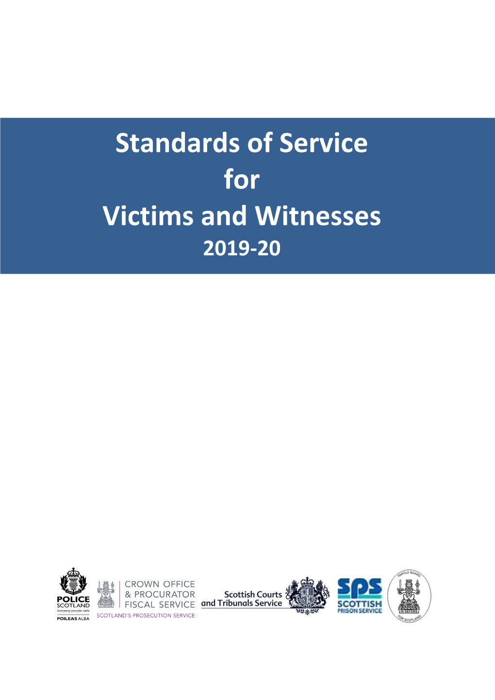 Standards of Service for Victims and Witnesses 2019-20