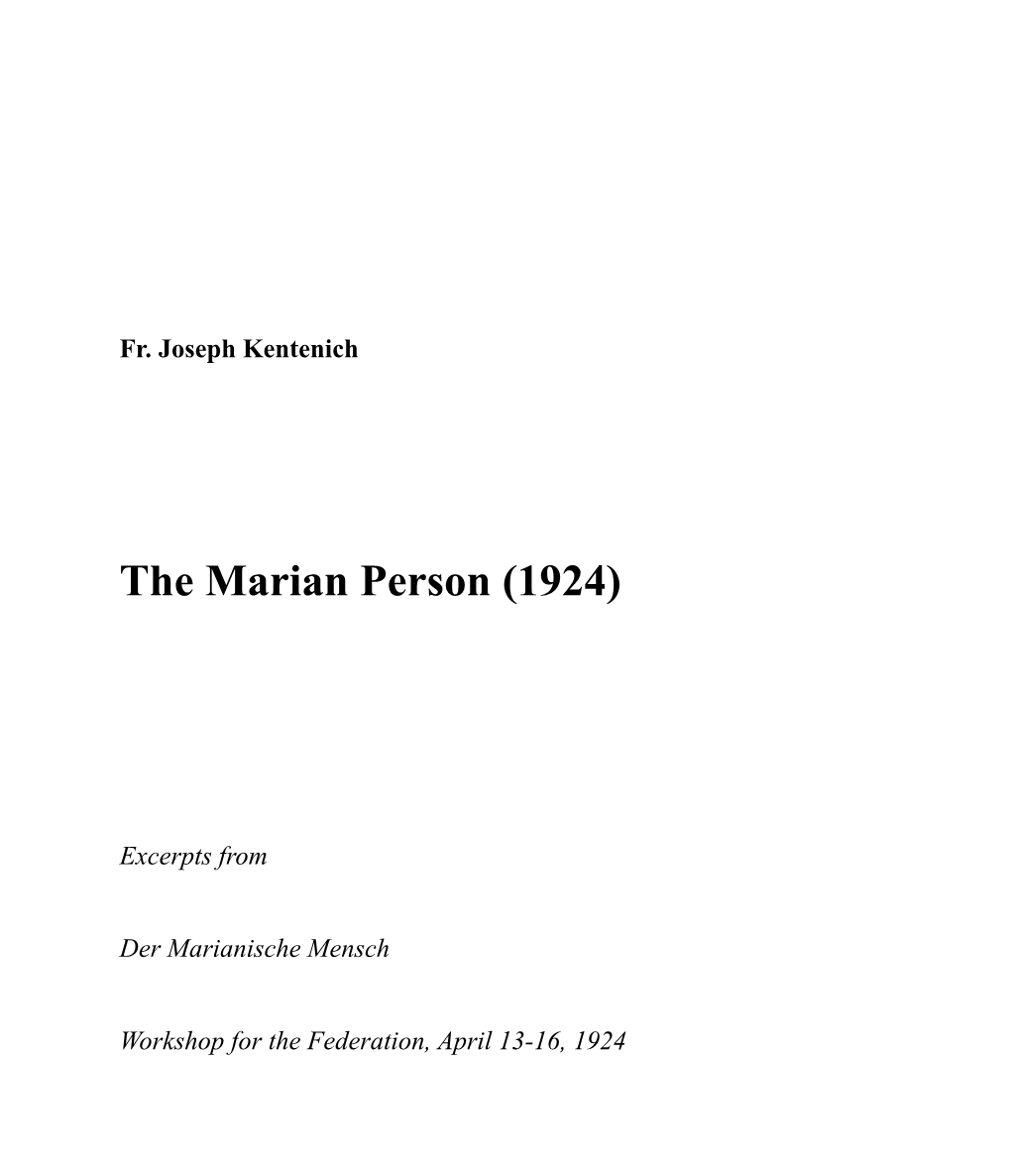 The Marian Person (1924) ! ! ! ! !
