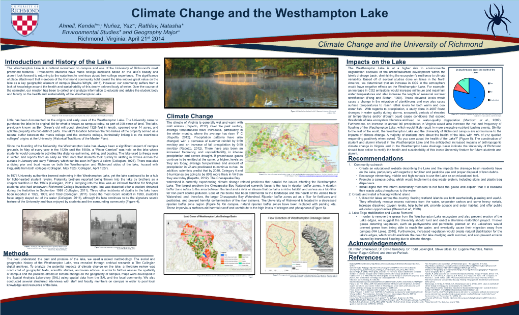 Climate Change and the Westhampton Lake