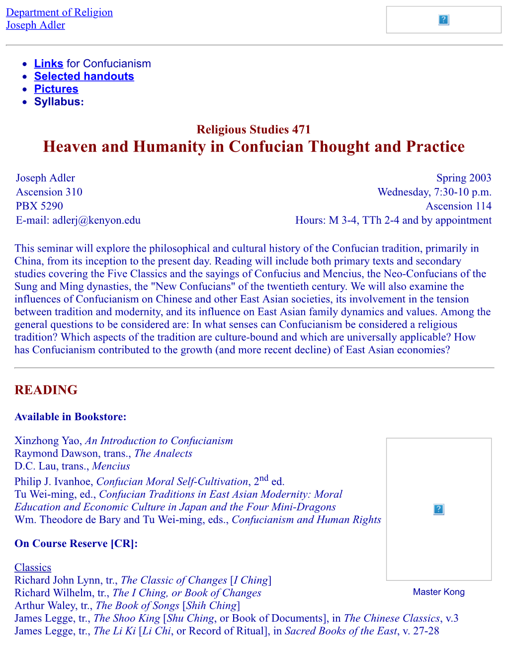 Heaven and Humanity in Confucian Thought and Practice