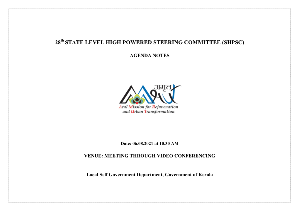 State Level High Powered Steering Committee (Shpsc)