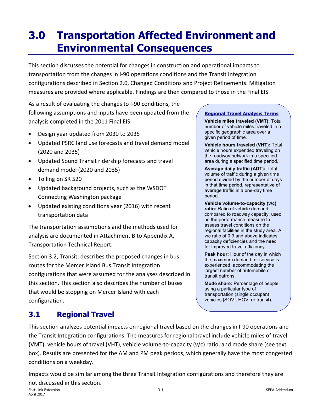 East Link SEPA Addendum Sec3