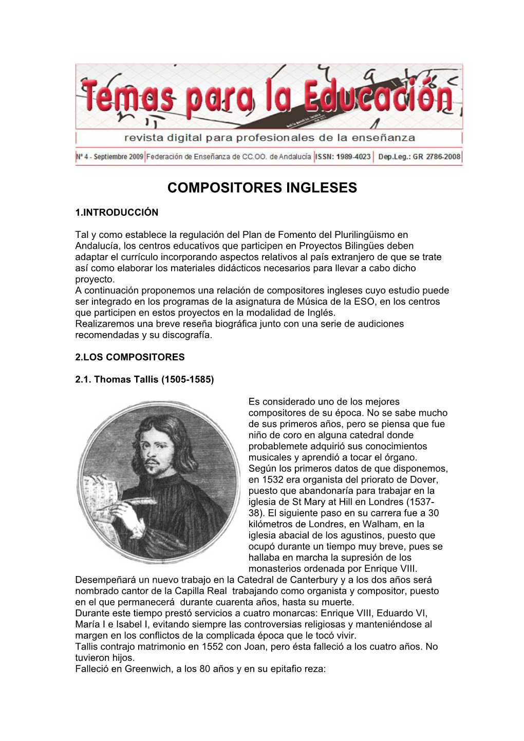 Compositores Ingleses